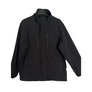 CB Sports Winter Jacket Coat Mens Size M Black Softshell Windproof Lined Zipper